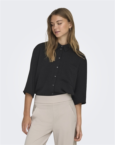 JDY - JDYDivya Life Loose Skjorte - Black 